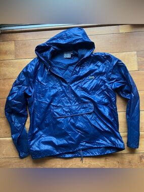 Lacoste Blue Hooded Pullover vintage Lee Le Tigre Windbreaker